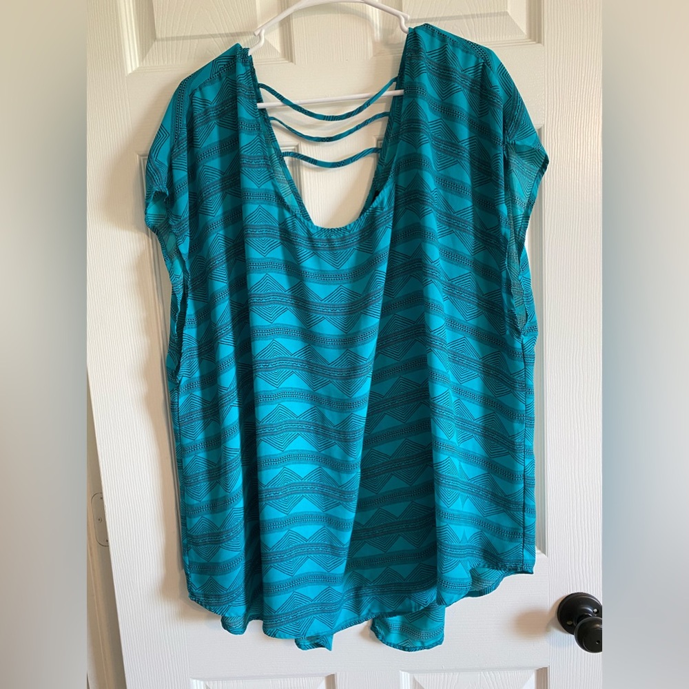 Torrid size 3 teal blouse!